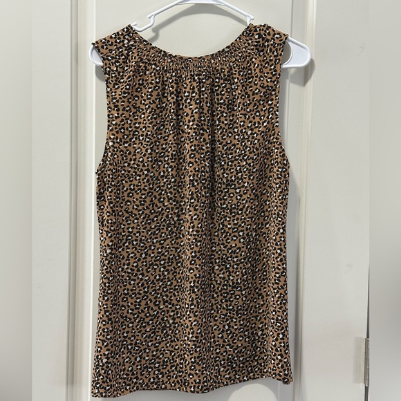 Talbots Leopard Print Sleeveless Top Size Large - Picture 2 of 6